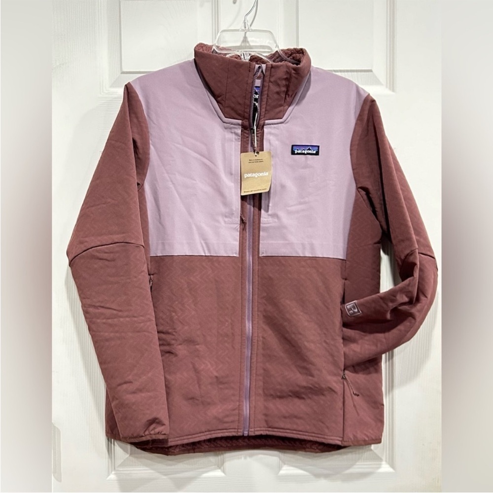Patagonia Women's Medium R2 CrossStrata Jacket Dulse Mauve Dark Pink NWT